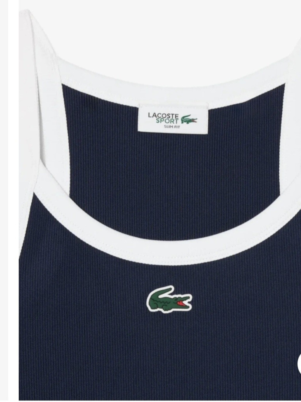 Lacoste Core Performance 2X2 Rib Tank - Picture 3 of 5